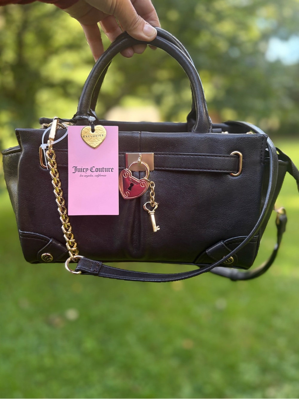 NWT Juicy Couture Leather Satchel Crossbody